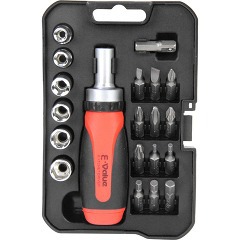 他サイト： E-Value ラチェットドライバーセット ERD-110(1セット)[工具]の商品画像