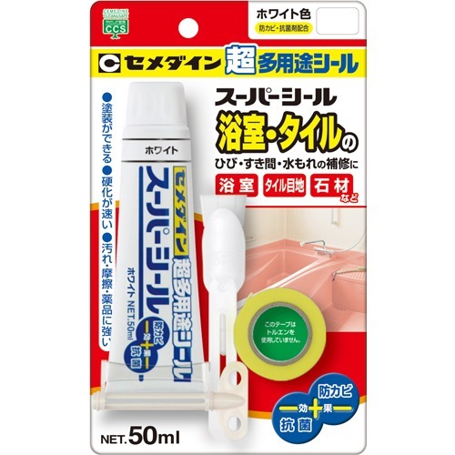 他サイト： セメダイン スーパーシール ホワイト SX-017(50mL)[接着剤・補修用品]の商品画像