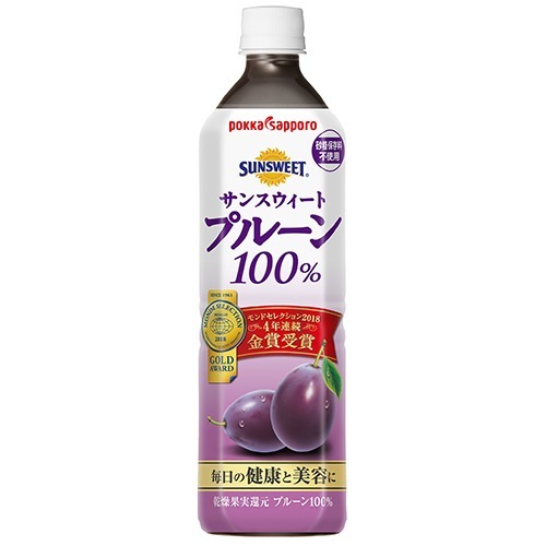 他サイト： ポッカサッポロサンスウィート プルーン 100%(900ml*12本入)[健康飲料・美容ドリンク その他]の商品画像