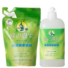 他サイト： 緑の魔女 キッチン 本体+つめかえ用セット(1セット)[キッチン用 液体洗浄剤]の商品画像