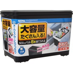 他サイト： セイワ ダストボックスL リング ブラック W732(1コ入)[ゴミ箱]の商品画像