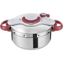 他サイト： ティファール クリプソ ミニット イージー IH ルビーレッド 4.5L P4620669(1コ入)[鍋]の商品画像