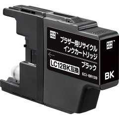 他サイト： エコリカ ブラザー LC12BK ブラック(1コ入)[インク]の商品画像