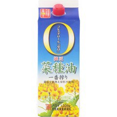他サイト： 平田 純正菜種油 一番搾り 紙パック(1250g)[サラダ油・てんぷら油]の商品画像