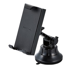 他サイト： エレコム 車載タブレット対応スタンド ゲル吸盤 ブラック P-CARTB01BK(1コ入)[その他]の商品画像