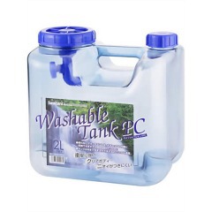 他サイト： 衝撃に強いウォッシャブルタンク 衛生的クリアタイプ 蛇口付 12L(1コ入)[給水用品]の商品画像