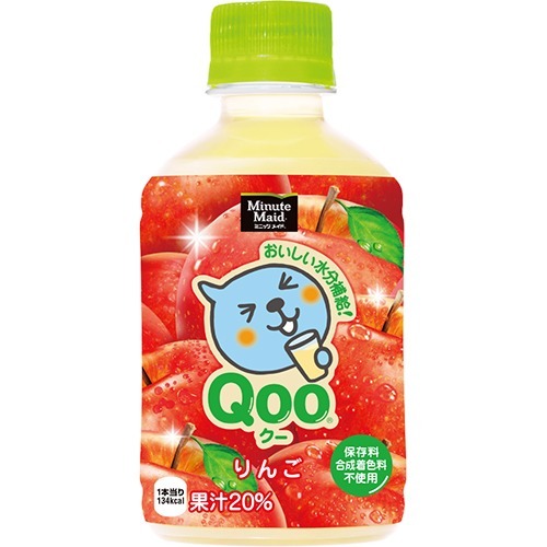 他サイト： ミニッツ メイド Qoo りんご PET(280ml*24本入)[フルーツジュース]の商品画像