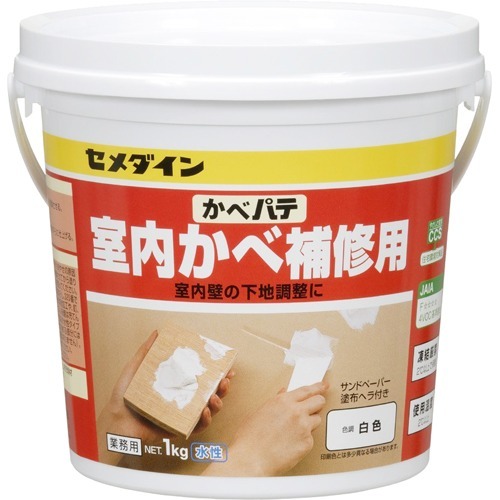 他サイト： セメダイン かべパテ 業務用 HC-158(1kg)[接着剤・補修用品]の商品画像