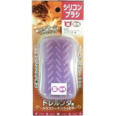 他サイト： トレルンダ君 シリコンブラシ 猫用 短毛 ピンク(1コ入)[ペットの雑貨・ケアグッズ]の商品画像