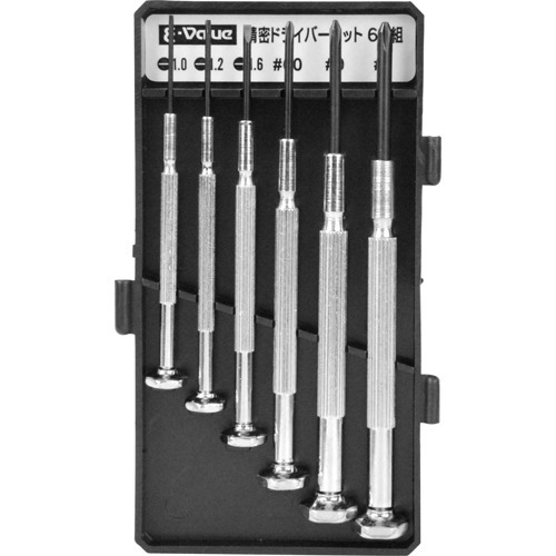 他サイト： E-VaLue 精密ドライバーセット ED-20(6本組*2コセット)[工具]の商品画像