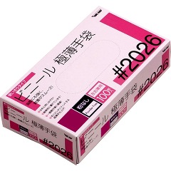 他サイト： グローブマニア ビニール使い切り手袋 粉なし 2026 クリア S(100枚入)[ポリエチレン手袋]の商品画像