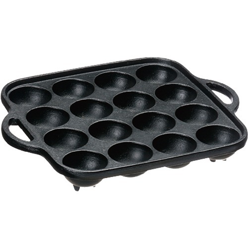 他サイト： 鉄鋳物たこ焼き器 16穴 3965(1コ入)[調理器具 その他]の商品画像
