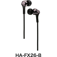 他サイト： JVC ステレオミニヘッドホン HA-FX26-B(1コ入)[ヘッドホン・イヤホン]の商品画像