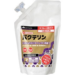 他サイト： サンメイト 生きてる消臭剤 バクテリン ペット小動物・室内用 詰め替えパック(500ml)[ペットの防虫・消臭・お掃除]の商品画像