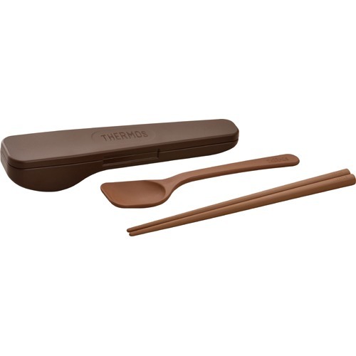 他サイト： サーモス スプーン・ハシセット ブラウン CPE-001 BW(1セット)[食器・カトラリー その他]の商品画像