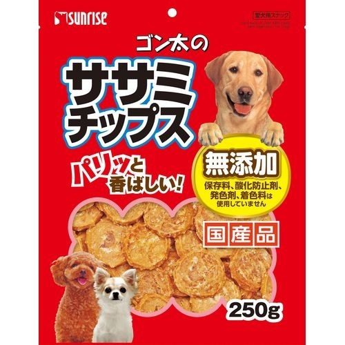 他サイト： サンライズ ゴン太のササミチップス(250g)[犬のおやつ・サプリメント]の商品画像
