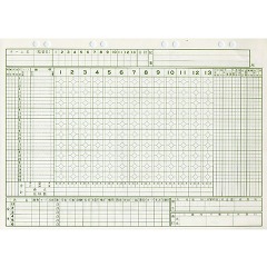 他サイト： 成美堂 野球 スコアブック 保存版 補充用紙(1冊)[トレーニング用品 その他]の商品画像