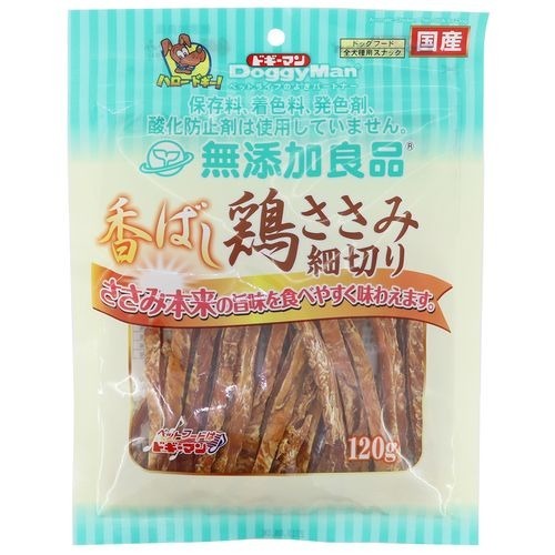 他サイト： ドギーマン 無添加良品 香ばし鶏ささみ 細切り(120g)[犬のおやつ・サプリメント]の商品画像
