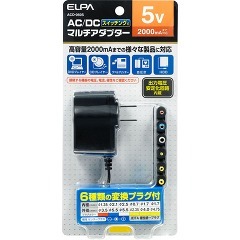 他サイト： エルパ AC-DCマルチアダプター 5V ACD-050S(1コ入)[情報家電 その他]の商品画像