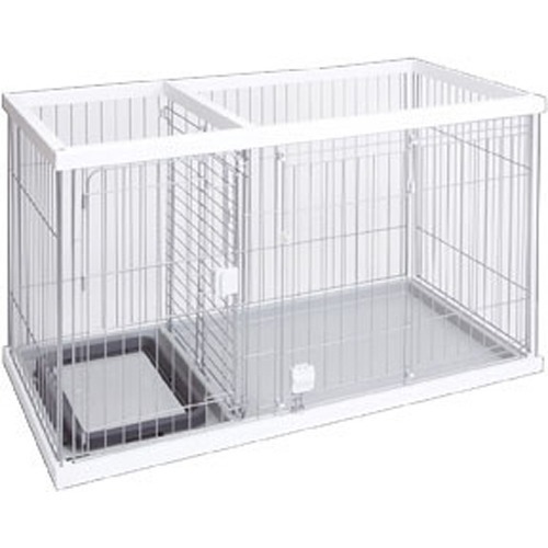 他サイト： ペティオ トイレのしつけが出来る ドッグルームサークル ホワイト レギュラー(1台)[ペット用サークル・ケージ・ルーム・タワー]の商品画像