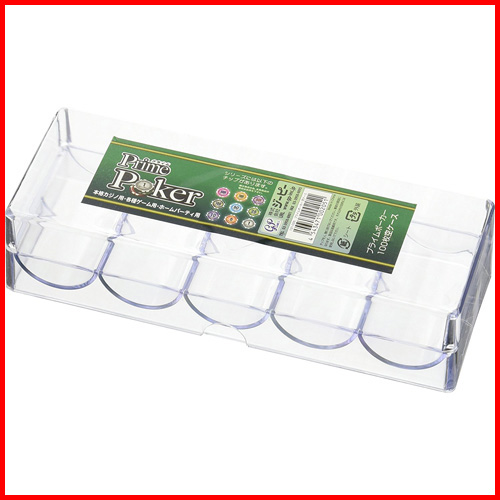 他サイト： プライムポーカー チップ 100枚空ケース 【ゲーム用チップ コイン メダルの収納に ジーピー GP 】の商品画像