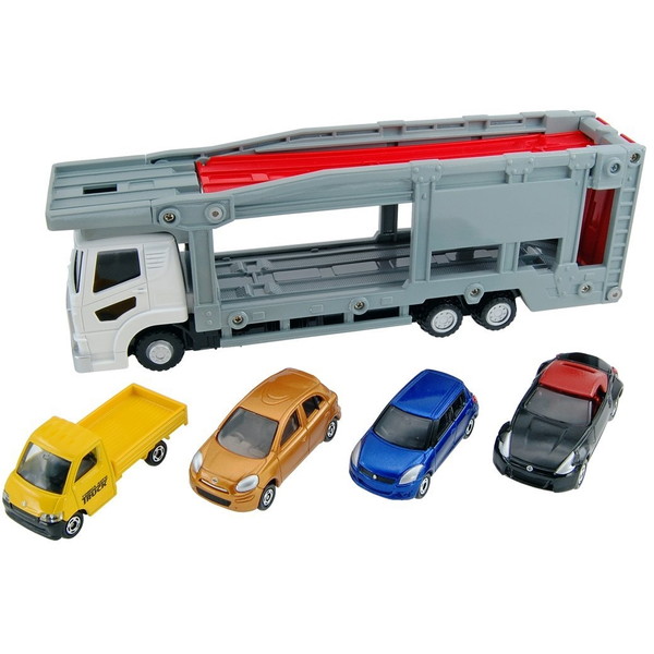 他サイト： タカラトミー トミカ ギフト トミカとあそぼう!キャリアカーセットの商品画像