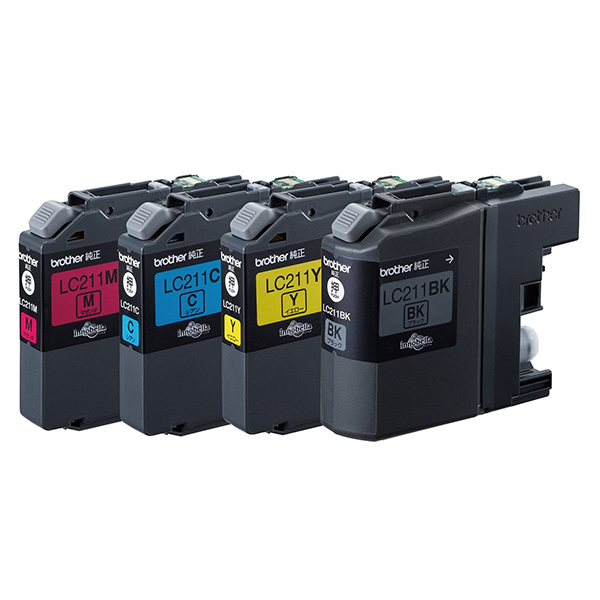他サイト： Brother LC211-4PK 4色パック [純正 インクカートリッジ] メーカー直送の商品画像