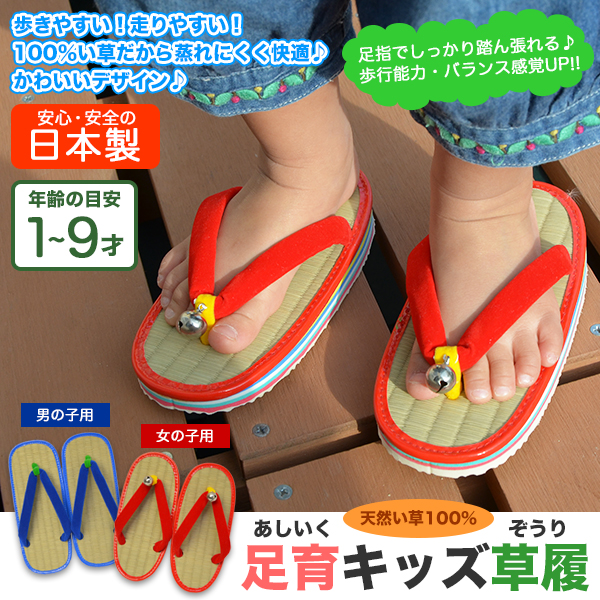 送料無料】 足育 キッズ草履 【草履】【子供用ぞうり】【健康