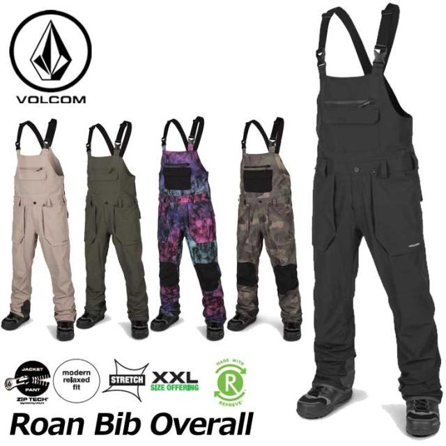 volcom roan bib black