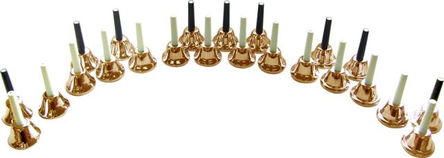 他サイト： KC ベルコーラス23音 ハンドベル/23音メロデイベル/MB-23K/C/コッパー [送料無料(一部地域を除く)]の商品画像