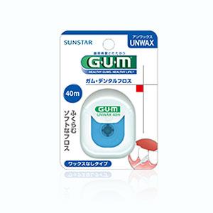 他サイト： GUMデンタルフロス40mUNWAX 1コ入[配送区分:A2]の商品画像