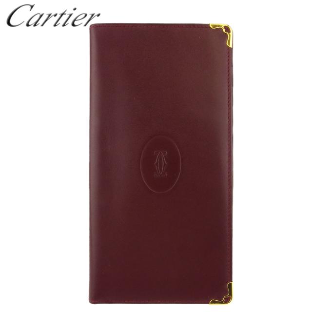 カルティエ 長札入れ 長財布 レディース メンズ マストライン ボルドー ｃａｒｔｉｅｒ 中古 Tの通販はau Pay マーケット ブランドデポ