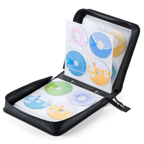 Cd Dvd ファイルケース 3枚収納 ハンドル付き ディスクケース ブラック 0 Fcd030 の通販はau Pay マーケット サンワダイレクト