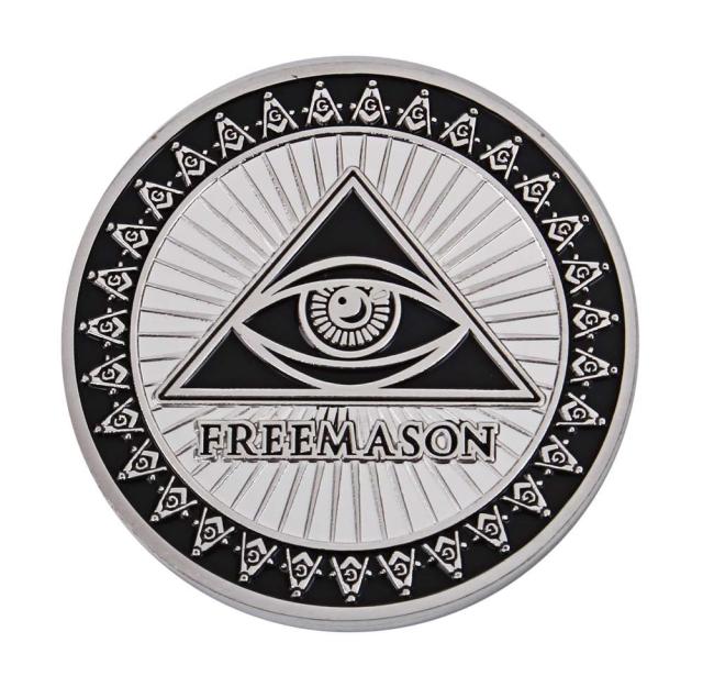 秘密結社 フリーメイソン コイン Freemasonry 保存用 記念 シルバー 黒 Amazon 楽天 ヤフー等の通販価格比較 最安値 Com