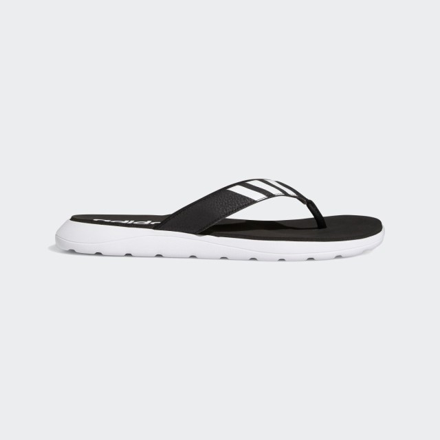 adidas flip flops white