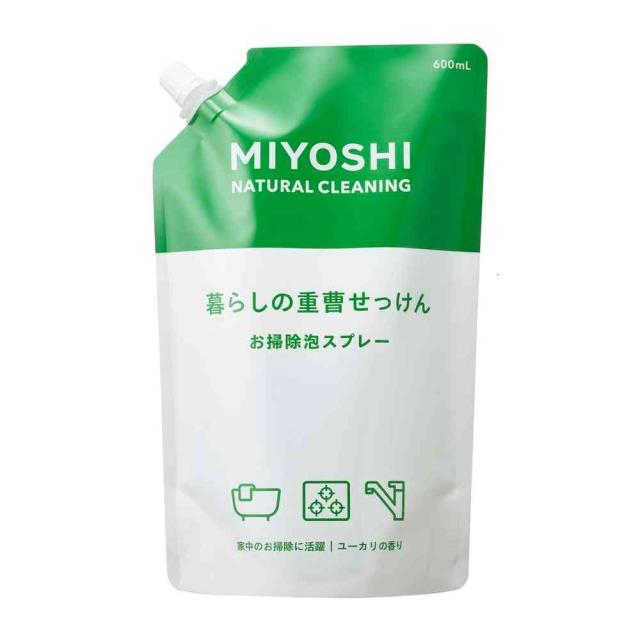 他サイト： ミヨシ 暮らしの重曹せっけん泡スプレー 600ml  の商品画像