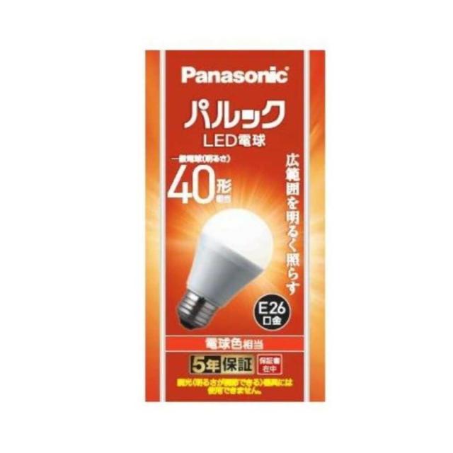 他サイト： パナソニック Panasonic パルックLED LED電球 40形 電球色 広配光 LDA4LGK4   の商品画像