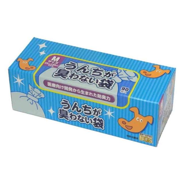 他サイト： クリロン化成 うんちが臭わない袋 BOSペット 箱型 Mサイズ 90枚入  の商品画像