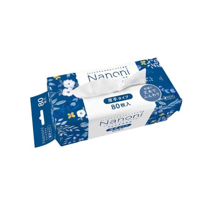 他サイト： 医食同源 Nanoni フェイスタオル 厚手タイプ 80枚  の商品画像