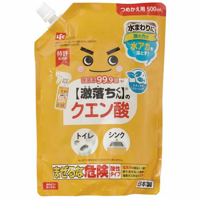 他サイト： レック 激落ちくん クエン酸スプレー 詰め替え 500mlの商品画像