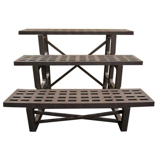 他サイト： 安全工業 フラワースタンド チョコ 900型 3段   の商品画像