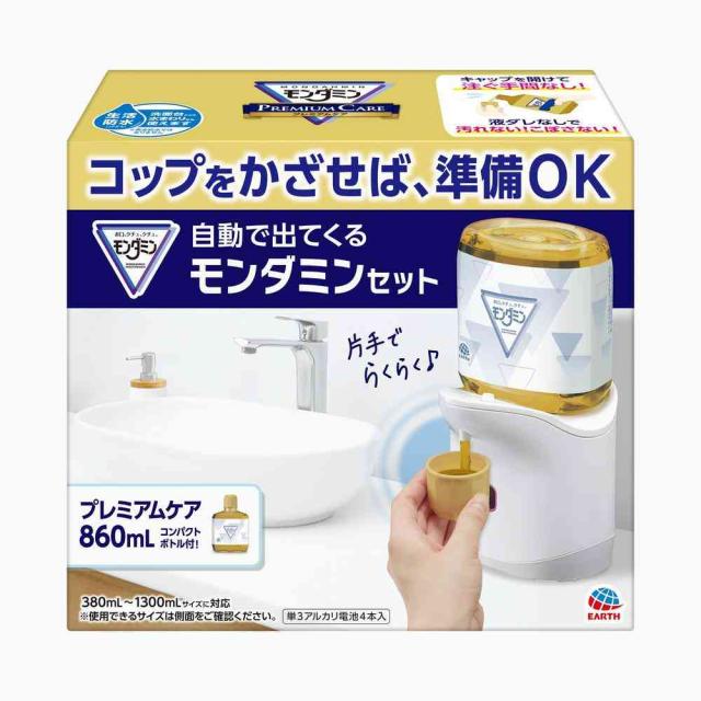 他サイト： 【医薬部外品】アース製薬 自動で出てくるモンダミン プレミアムケア 860ml セット 1セット  の商品画像
