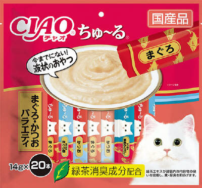他サイト： CIAOちゅ〜る 20本 まぐろ・かつおバラエティの商品画像