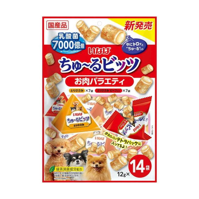 他サイト： いなばペットフード いなば ちゅーるビッツ お肉バラエティ 12g×14P  の商品画像