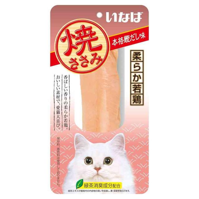 他サイト： いなばペットフード 焼ささみ 本格鰹だし味 1本   【6個セット】の商品画像