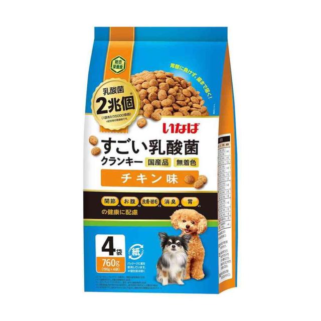 他サイト： いなば すごい乳酸菌クランキーチキン味 190g×4袋  の商品画像