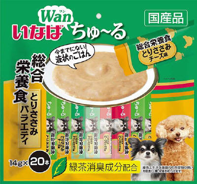 他サイト： いなば ちゅーる 総合栄養食 とりささみバラエティ 犬用 14g×20本入りの商品画像