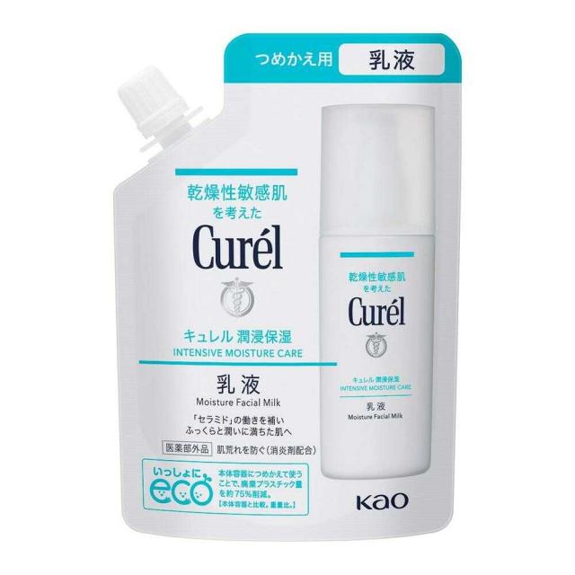 他サイト： 【医薬部外品】花王 キュレル(curel) 潤浸保湿 乳液 つめかえ用 100mlの商品画像