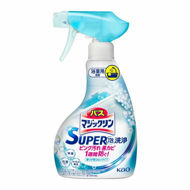 他サイト： 花王 バスマジックリン SUPER泡洗浄 香りが残らないタイプ 本体 350mlの商品画像