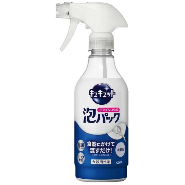 他サイト： 花王 キュキュット ゴシゴシいらずの泡パック 微香性 本体 430ml  の商品画像